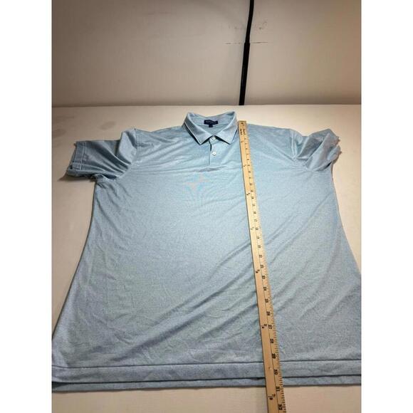 Peter Millar Crown Crafted Golf Polo Shirt XL Blue Performance Stretch - Picture 5 of 5